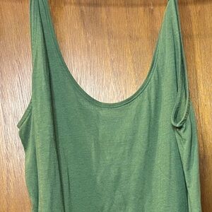 Large green old navy tank